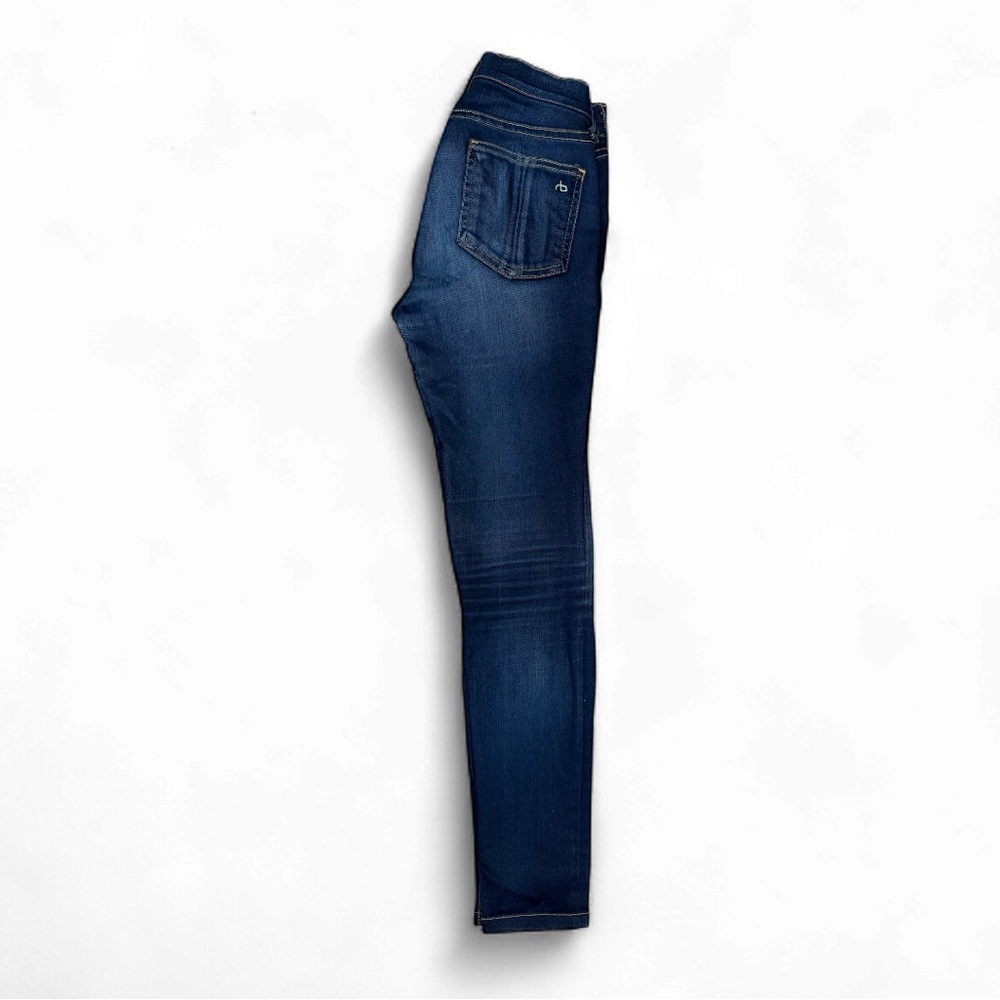 Rag & Bone High Rise Skinny Jeans Dark Wash Size 23 - Picture 3 of 6